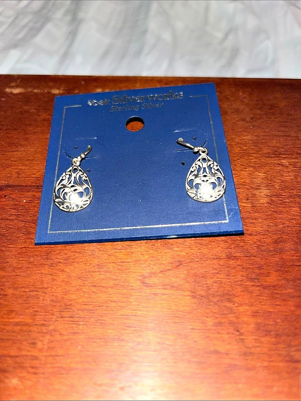 Belk Silverworks Sterling Silver Polished Filigree Teardrop Earrings Filigree NW